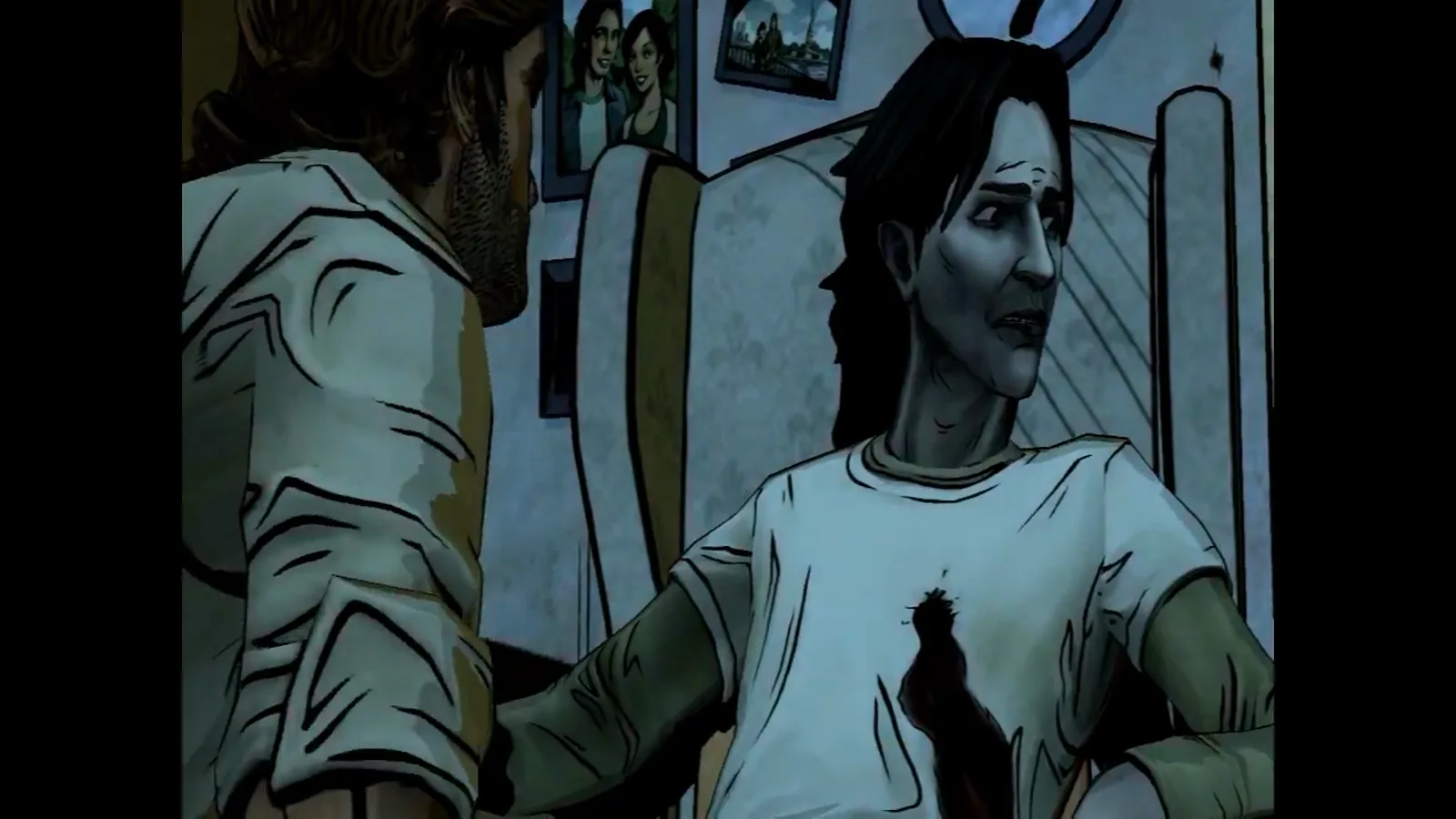 Prince Lawrence is awake in his chair and speaking to Bigby during The Wolf Among Us Episode 1 apartment investigation.